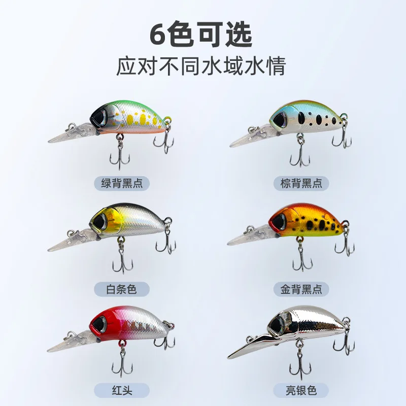 Nuevos Señuelos de Pesca flotantes Minnow 5,5 cm 4g lengüeta larga Jerkbait Bass Pike Carkbait Wobblers cebo duro profesional - imagen 5