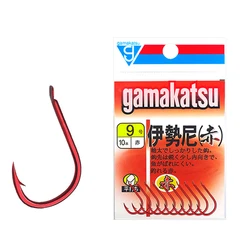 Anzuelos Gamakatsu Ishini C1IS1 con púas rojos para carpa