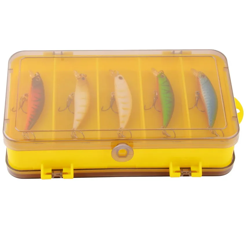 Cajas de Señuelos de Pesca, caja de aparejos de almacenamiento grande, estuche abierto de doble cara, compartimentos, contenedor, cebos, juego de Accesorios, herramienta de Pesca - imagen 5