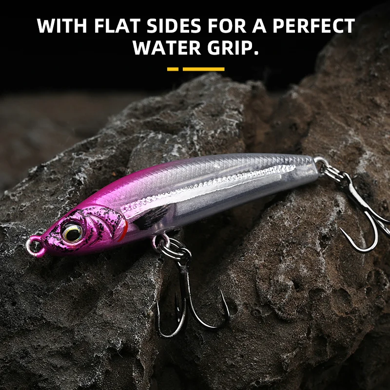 BLUX EXILE-señuelo de pesca con lápiz de gravedad que se hunde, palo pesado, 60MM, 12G, pececillo sin labios de agua salada, Wobbler, cebo de plástico duro - imagen 4