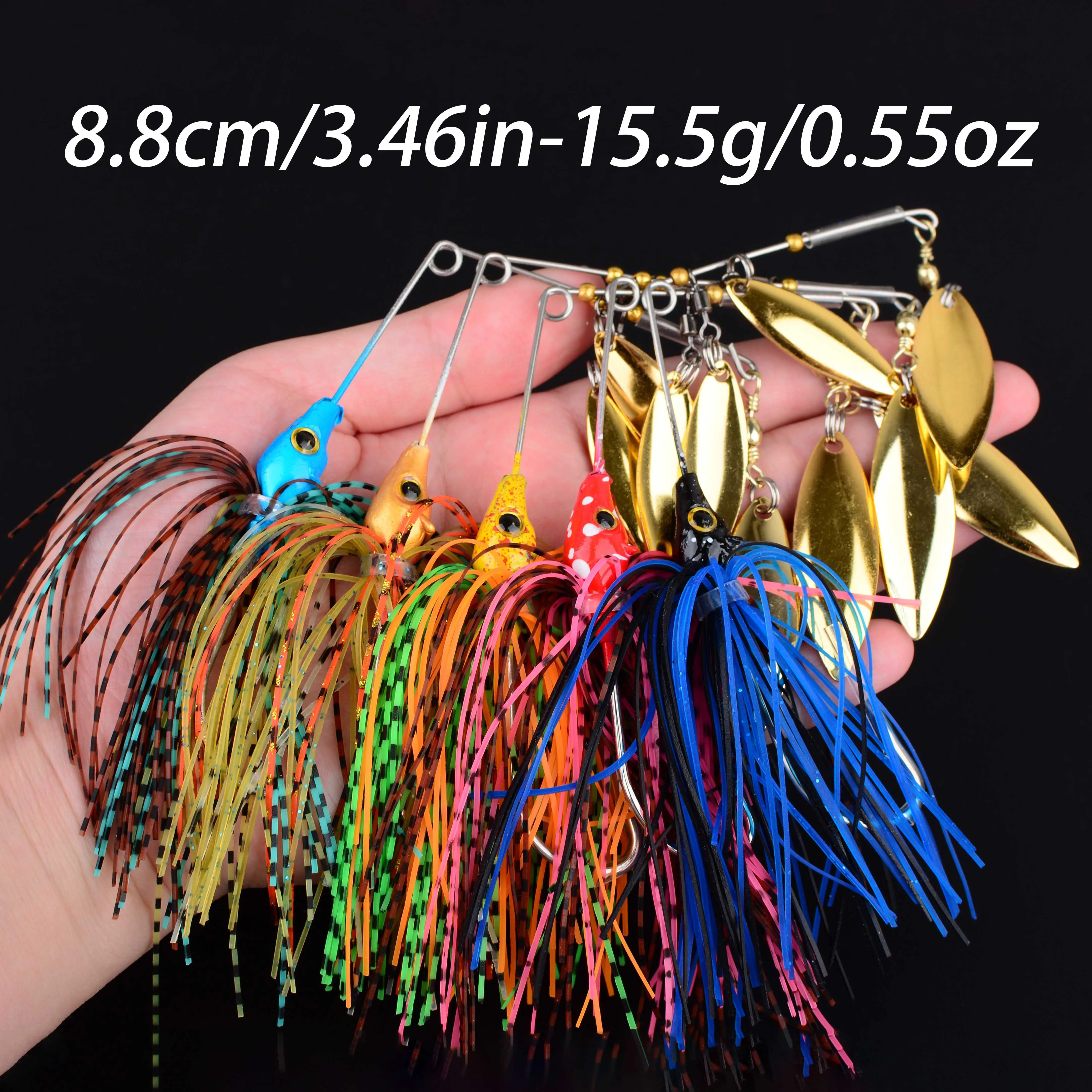 10 Uds cebo giratorio Bass Jig Chatter cebo señuelo de pesca Chatterbait Kit de pesca Wobblers para aparejos de pesca de lubina - imagen 3