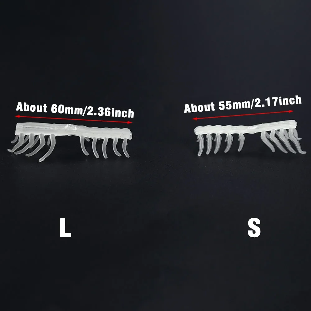 6 uds. Señuelos tipo Gamba brillantes de silicona, cebos flotantes para natación, señuelos que se hunden, simulación de gambas, Señuelos de Pesca - imagen 4