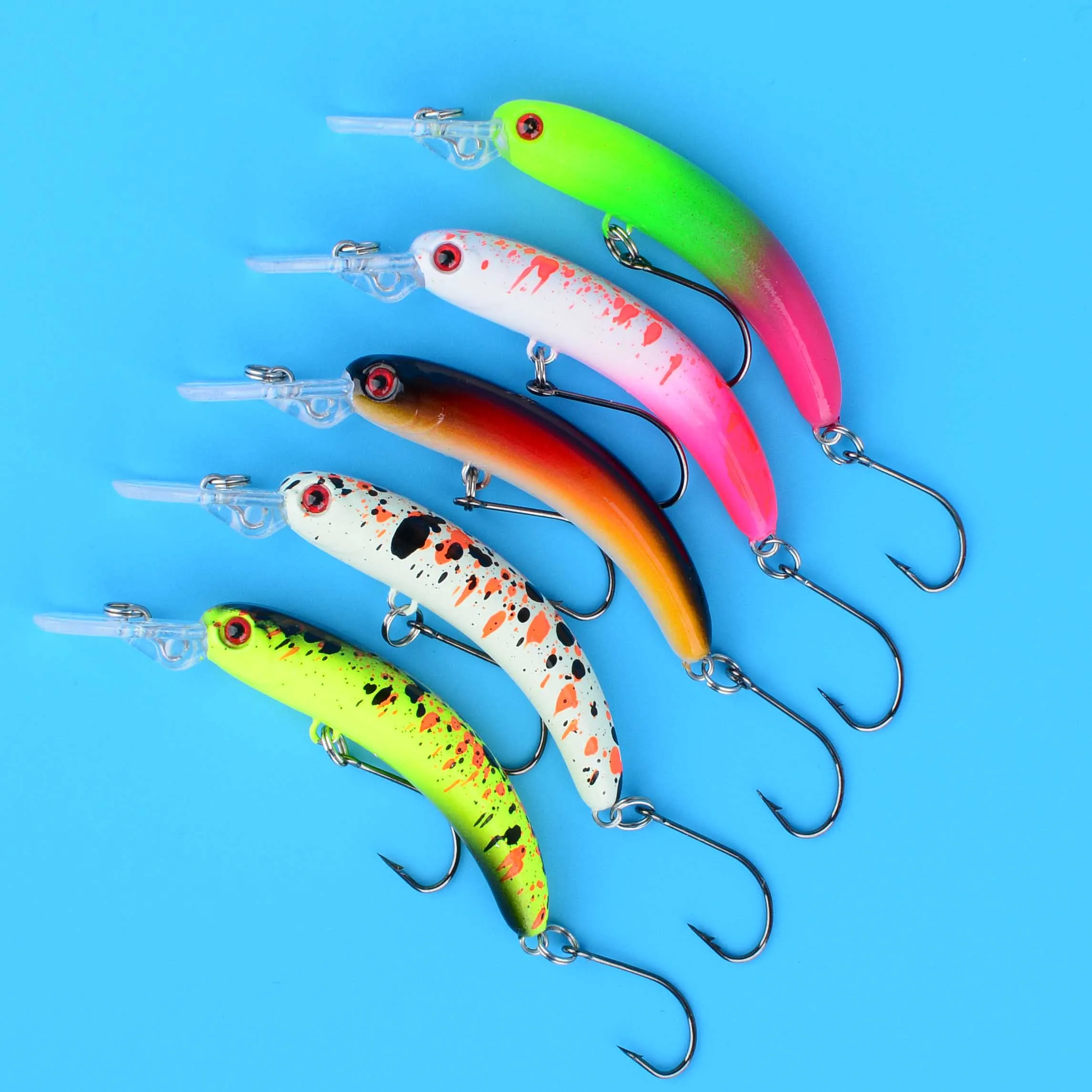 Crankbait Wobbler hundimiento lento para trucha, lucio y lubina - imagen 5