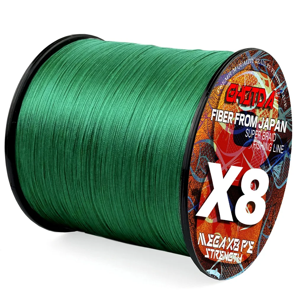 GHOTDA-sedal de pesca de 8 hebras, hilo trenzado de PE de 300M, alambre para Mosca de carpa, multifilamento, línea de mar Multicolor japonesa, superfuerte - imagen 3