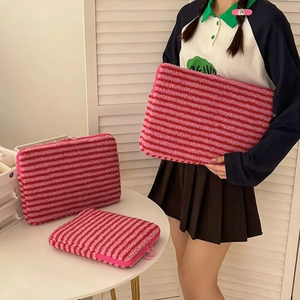 Nueva funda para portátil de lunares de colores, funda de felpa para portátil de 11/13/15 pulgadas, funda protectora ultrafina a prueba de golpes para tableta, regalo - imagen 5