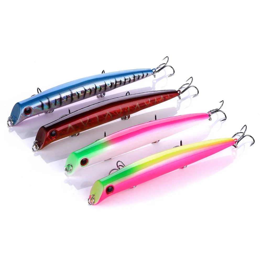 1 Uds. Señuelo de pesca flotante Popper cebo duro ojos de pez 3D Isca Artificial Poper señuelo aparejos de pesca con 3 6 #   Ganchos 12,6cm 16,3g - imagen 3