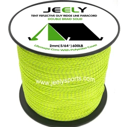 Líder trenzado UHMWPE reflectante – 600 lb
