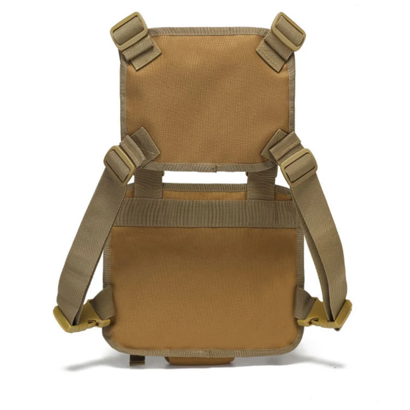 Bolsa táctica de pesca para el pecho, Molle colgante para hombres, senderismo al aire libre, escalada, caza, chaleco, bolsas, riñonera deportiva de viaje grande - imagen 5