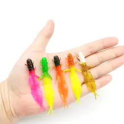 Duoduoyu Swimbait vinilo señuelo realista para trucha