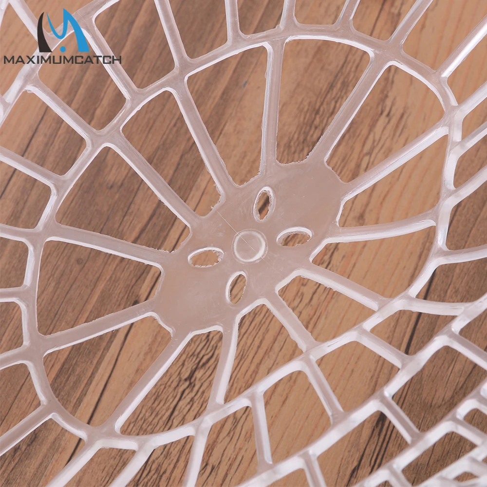 Maximumcatch-Red de aterrizaje para pesca con mosca, malla de goma transparente, Red de captura y liberación de trucha, marco de madera - imagen 5