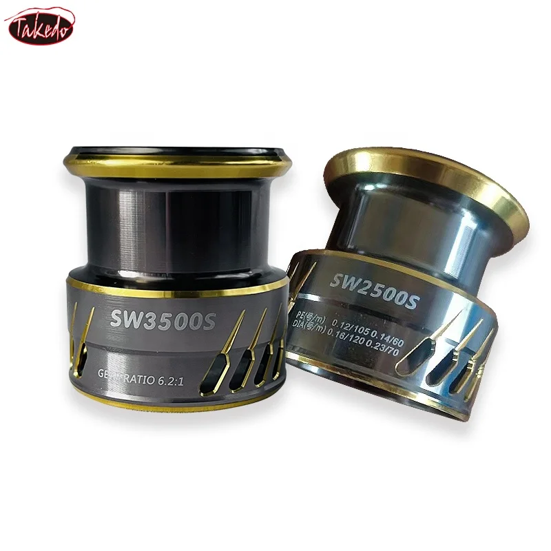 TAKEDO-carrete de pesca de agua salada ST05, 18KG, arrastre máximo 6,2: 1, relación de engranaje 6 + 1, cuerpo de Metal, carrete de pesca de carpa 2500S 3500S - imagen 3