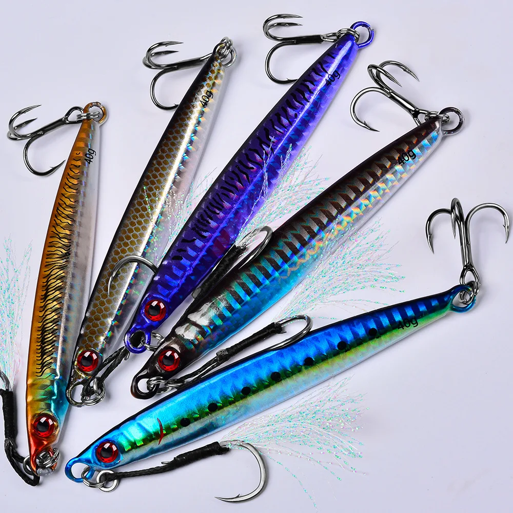 Metal Jig Lento de hundimiento rápido para pesca desde orilla - imagen 2