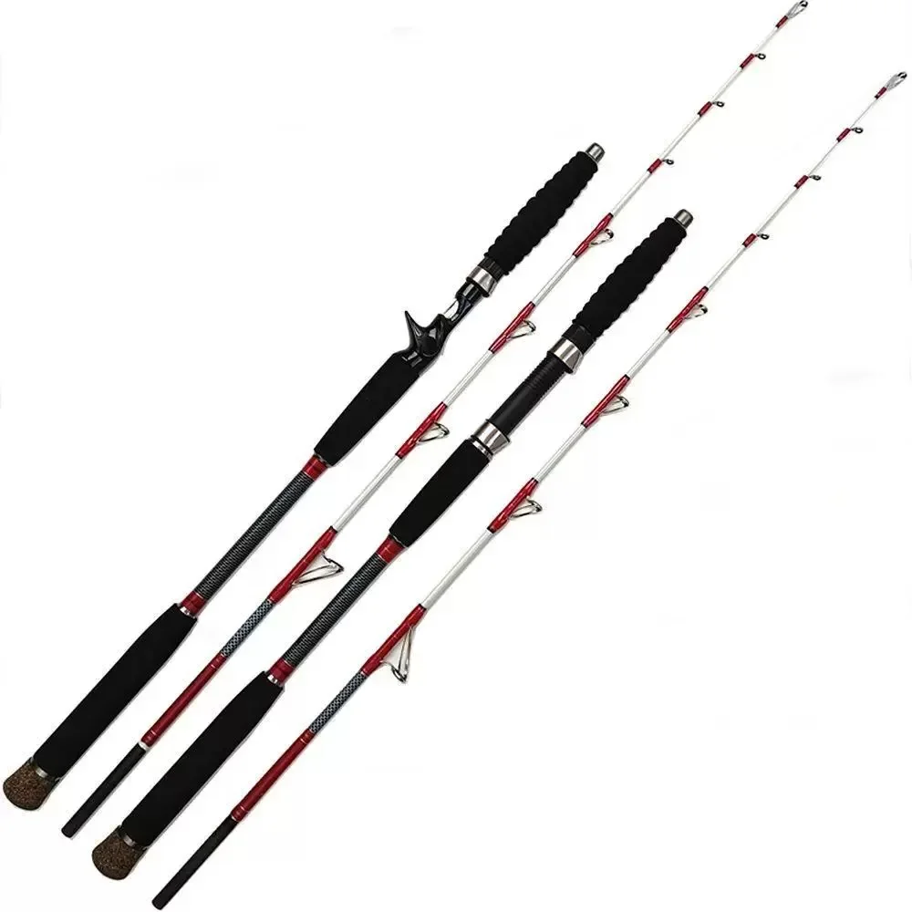 Caña fibra carbono surfcasting 1.6m portátil – Mango EVA para barco