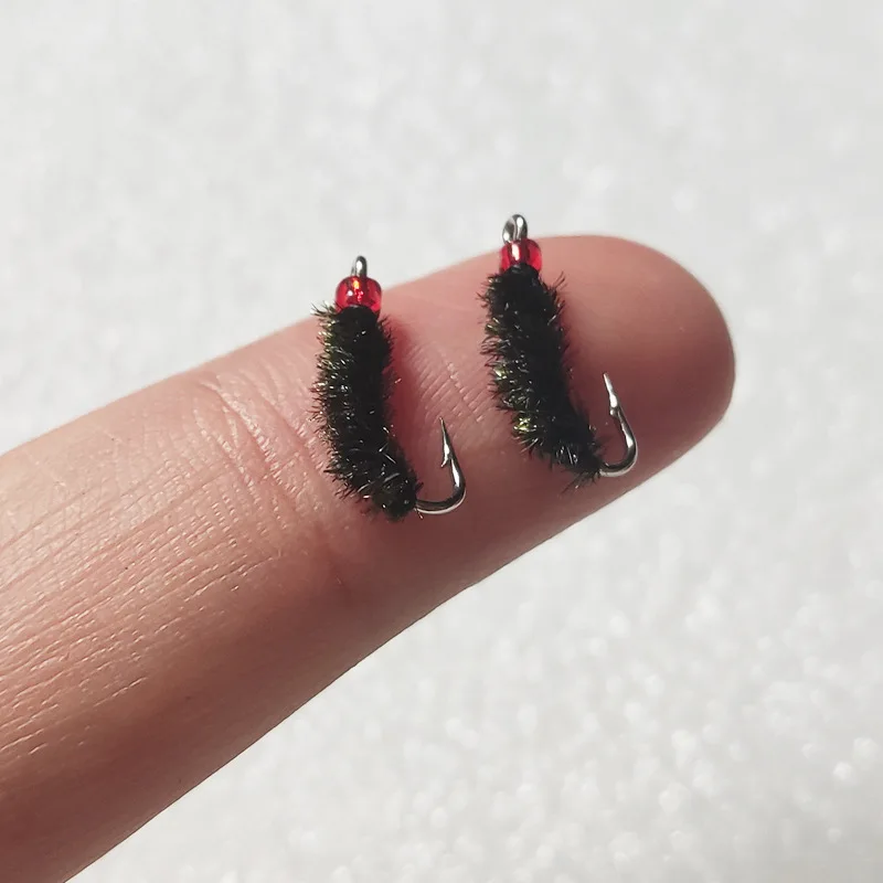 500 Uds. Señuelo de Pesca con mosca insecto moscas secas anzuelos de cebo de Pesca Artificial carpa señuelo de peces accesorios de superficie de agua aparejos de Pesca - imagen 4