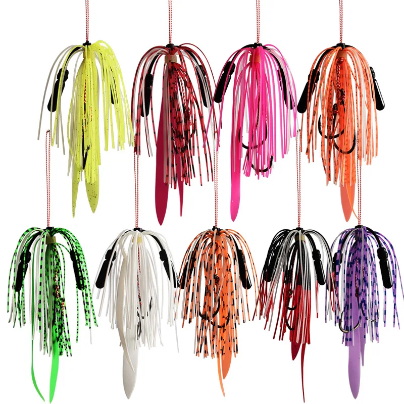 Anzuelos Assist Glow AS – Dobles con púas para jigging lento/rápido
