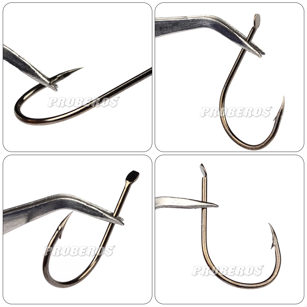 PROBEROS 500 piezas 1 # -15 #   Gancho único de acero con alto contenido de carbono, púas afiladas y fuertes para pesca en agua dulce y salada, venta al por mayor - imagen 5