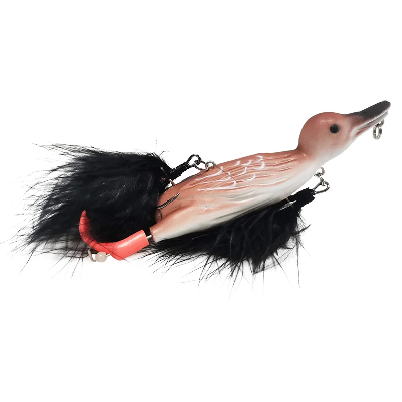 Lutac-Señuelos de Pesca de pato suicida 3D flotantes, 105mm, 25,7g, para lubina, Lucio, Topwater, Popper, cebo realista, Whopper, Wobblers - imagen 4