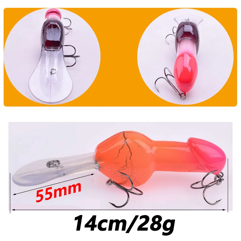 Señuelo de pesca de pececillos de buceo profundo, plástico duro, 14cm, 28g, curricán de mar, Wobblers, Crankbait, cebo Artificial para Lucio, aparejos de lubina, 1 unidad - imagen 2