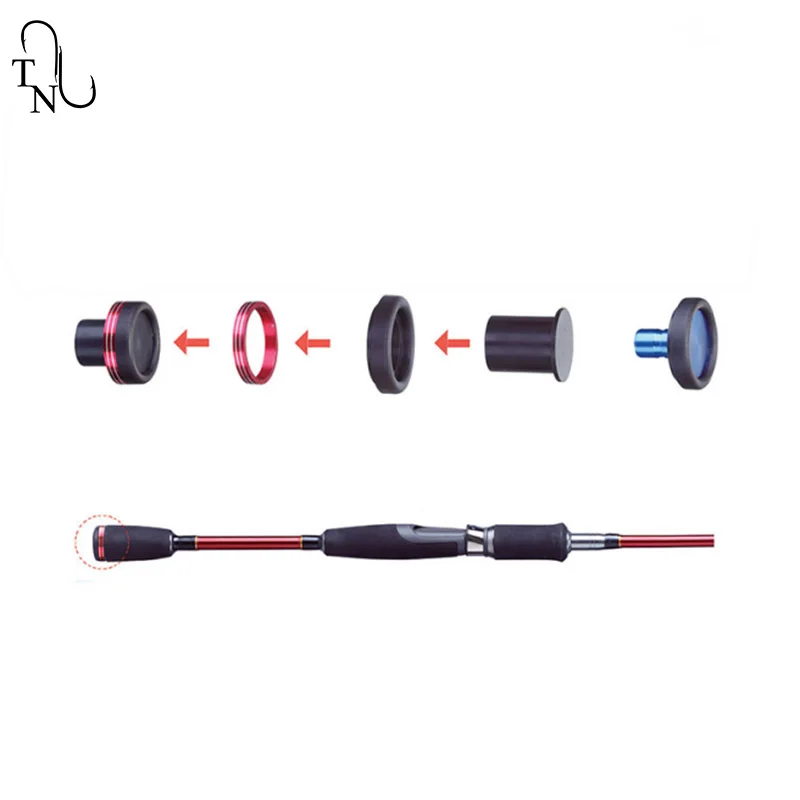TN33 5 uds por bolsa, anillos de aluminio para construcción de caña, piezas de caña de pescar para caña de pescar, piezas de mantenimiento de reparación de construcción, accesorios DIY - imagen 3