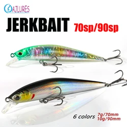 Jerkbait suspendido Fundición Larga para lucio y mar