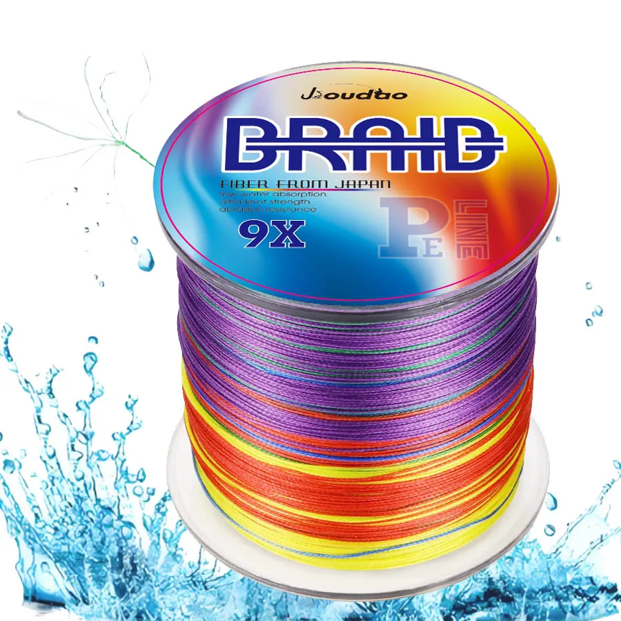 Línea de pesca trenzada multifilamento de 9 hebras, línea de Pe de 20-200LB, 300M, 500M, 1000M, 1500M, accesorios de líneas de carpa para pesca en el mar