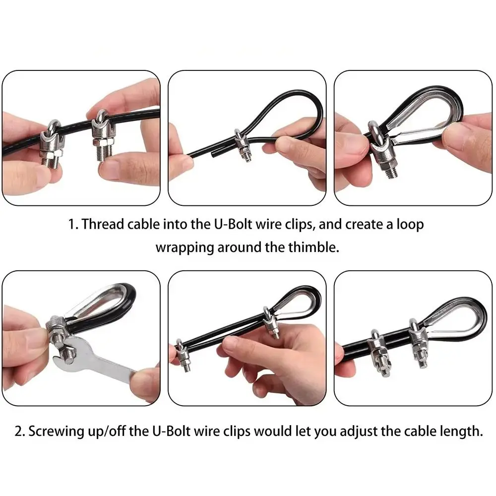 Cable de repuesto ajustable para máquina de fitness de polea de acero resistente - imagen 2