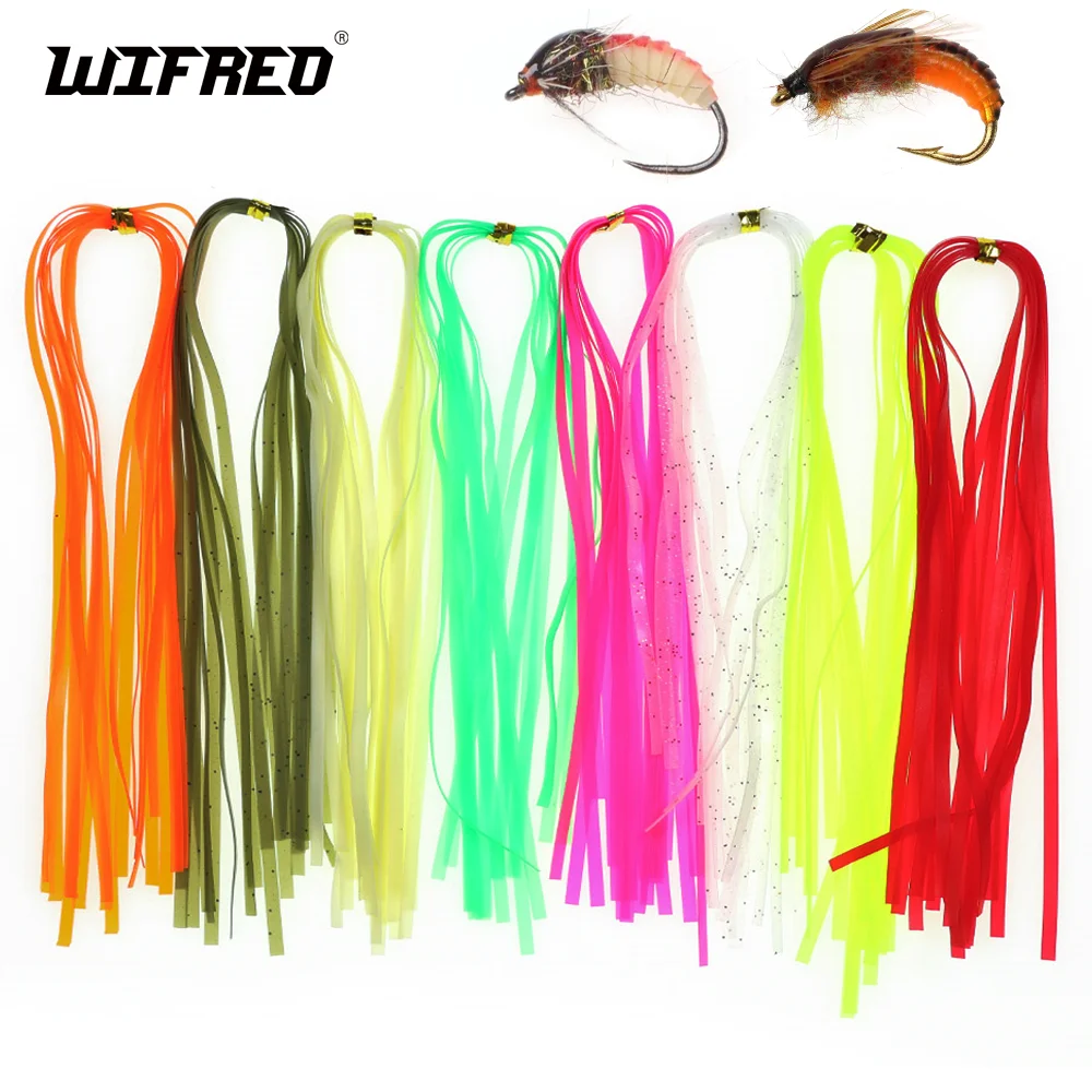 Tiras de silicona Scud Wrap 3mm piel Wifreo para ninfas y truchas - imagen 5