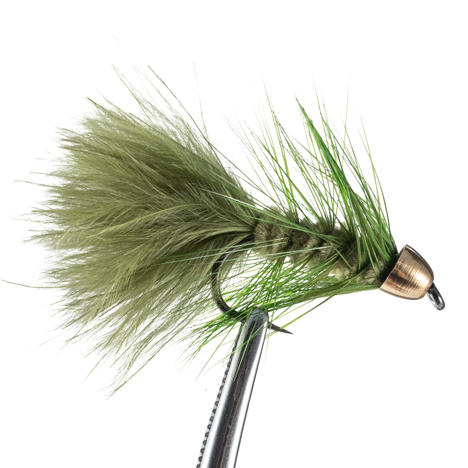 Goture-Juego de 4 señuelos de pesca con mosca, cebo Artificial con cabeza de perla de cobre, gancho de acero de alto carbono, para trucha, lubina, carpa, novedad - imagen 4