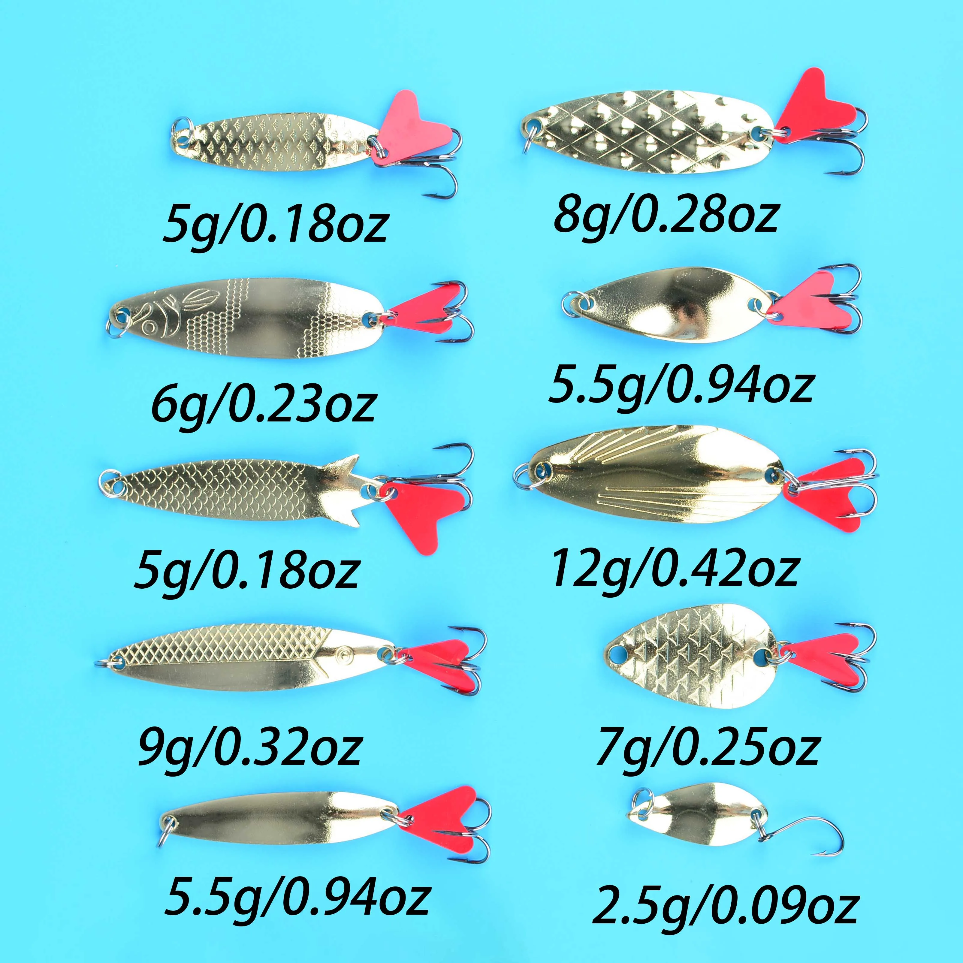 Kit Señuelos mixtos – Cucharas y Wobblers para Lubina y Lucio - imagen 4