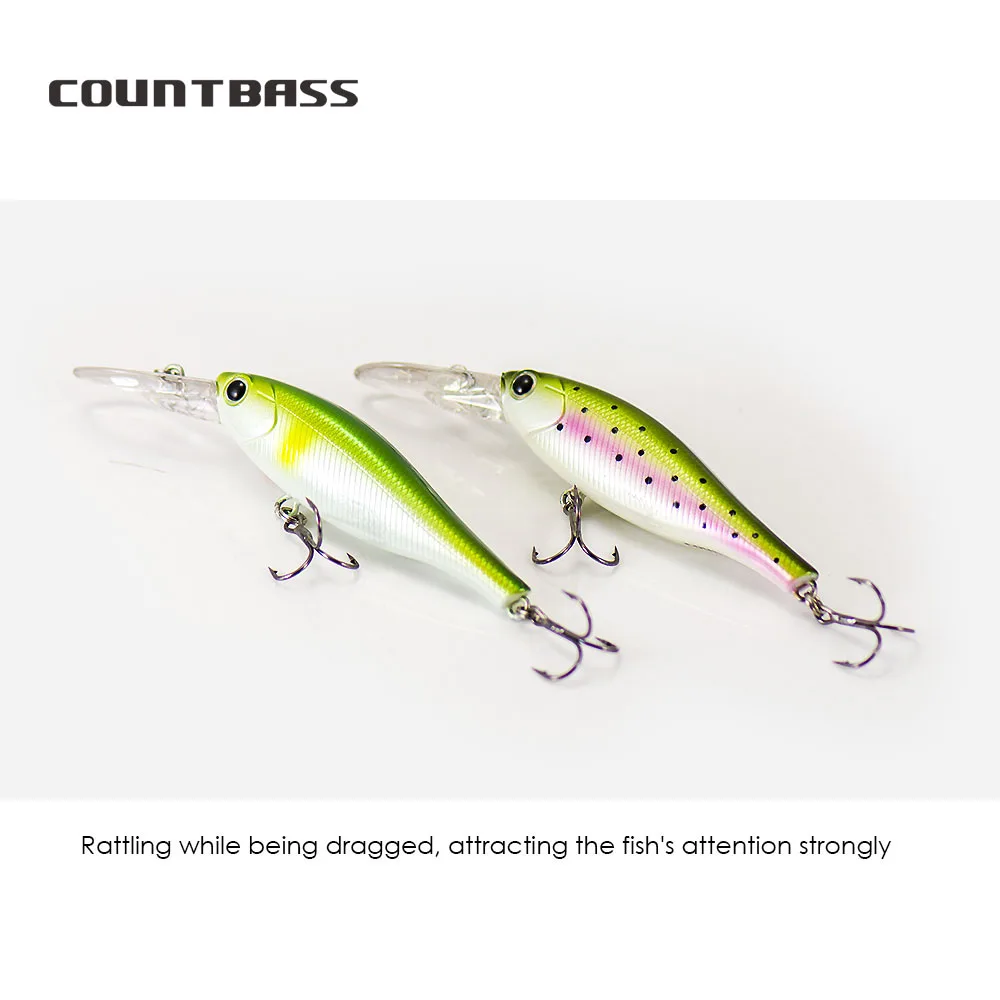 COUNTBASS Wobbler flotante 70 mm – Minnow profundidad 1,5-2 m - imagen 4