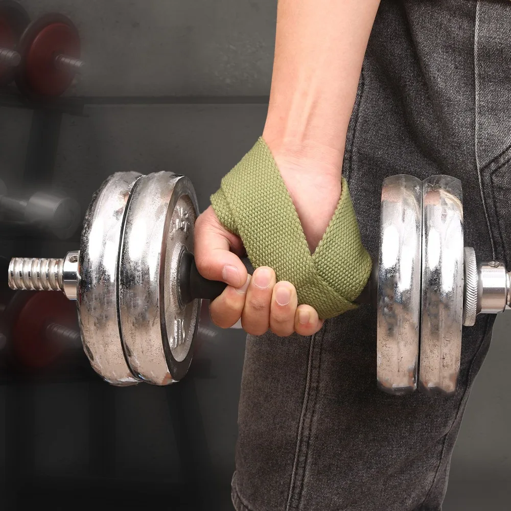 Correas de muñeca antideslizantes para levantamiento de pesas, cinturón de refuerzo fuerte en forma de 8, duradero, portátil, fuerte, para levantamiento de pesas, gimnasio - imagen 2