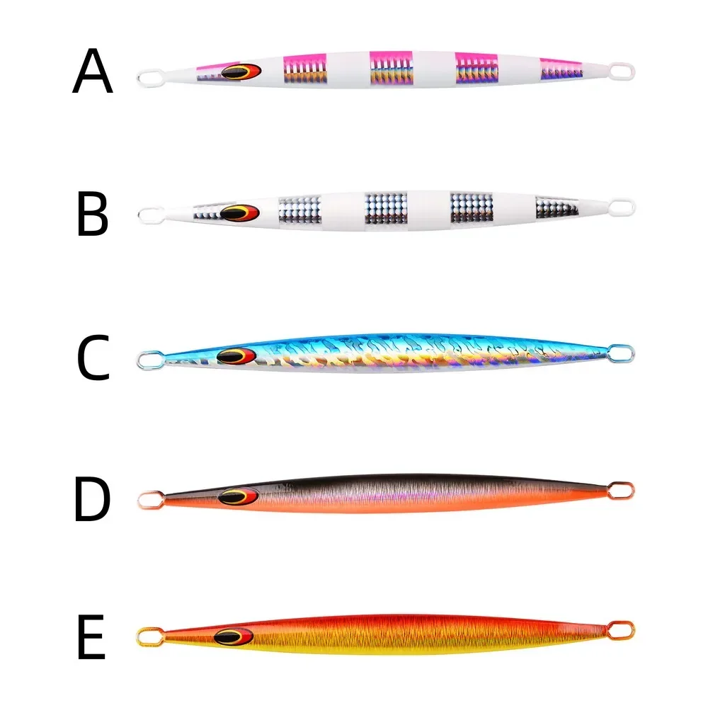 5 uds. Plantillas luminosas de pesca de hundimiento rápido 80g 120g 160g 200g Jigbait señuelo Shore Cast señuelos cebo de Metal señuelos artificiales - imagen 4