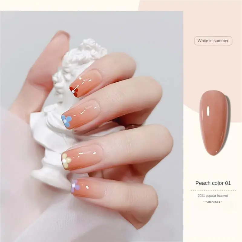 Gel de pegamento para uñas, Gel de uñas semipermanente, saludable e inofensivo, extraíble, no fácil de caer, Diy, Uv/led, 8 colores, 7,3 ml - imagen 3