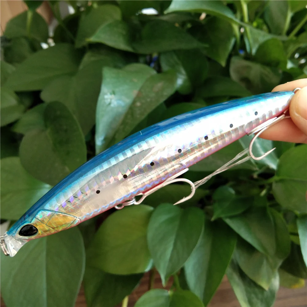 TSURINOYA-señuelo de pesca flotante, cebo de fundición larga, flotante, oscilante, lubina, 2 piezas, 118mm, 19g, 0-30cm - imagen 4