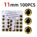 100pcs golden 11mm