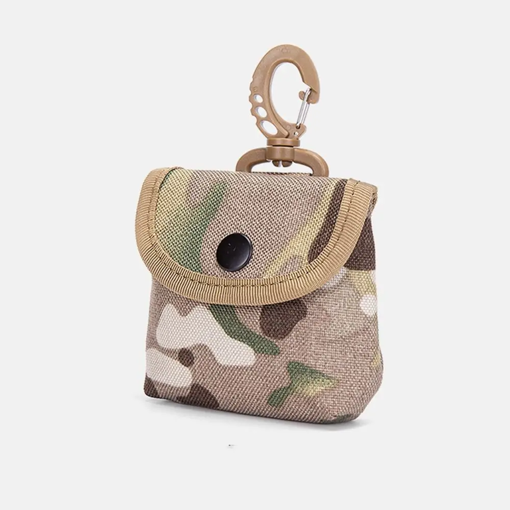 Mini llavero de viaje al aire libre, bolsa pequeña para llaves, paquete de cintura portátil de tela Oxford, bolsillo de viaje con gancho para correr y acampar - imagen 4