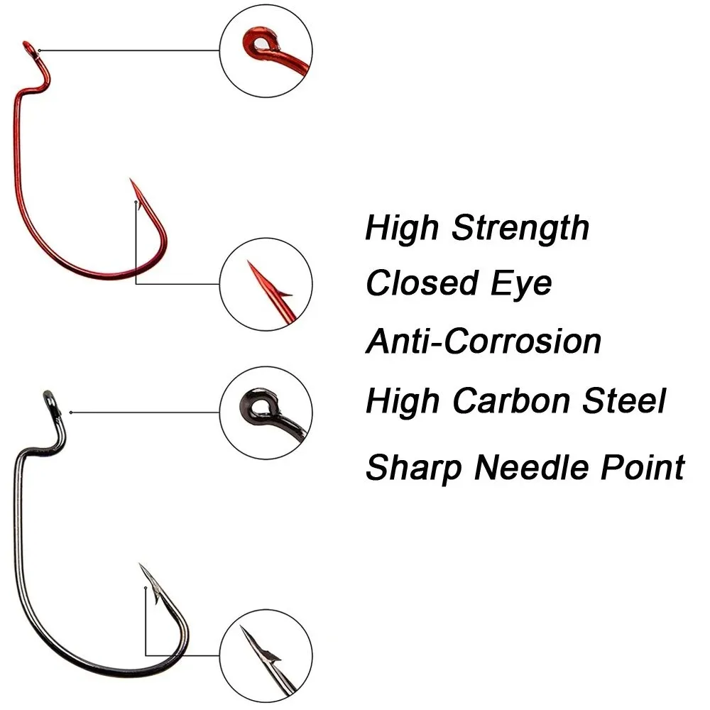 Experimentar precisión y durabilidad con nuestros ganchos de pesca de acero al alto carbono