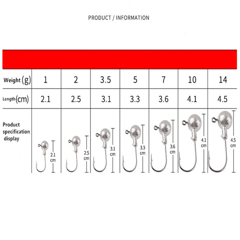 Anzuelo con cabeza de anzuelo de manivela de 4g, anzuelo de pesca con cabeza de anzuelo, cebo duro, anzuelo de gusano suave para pesca - imagen 4