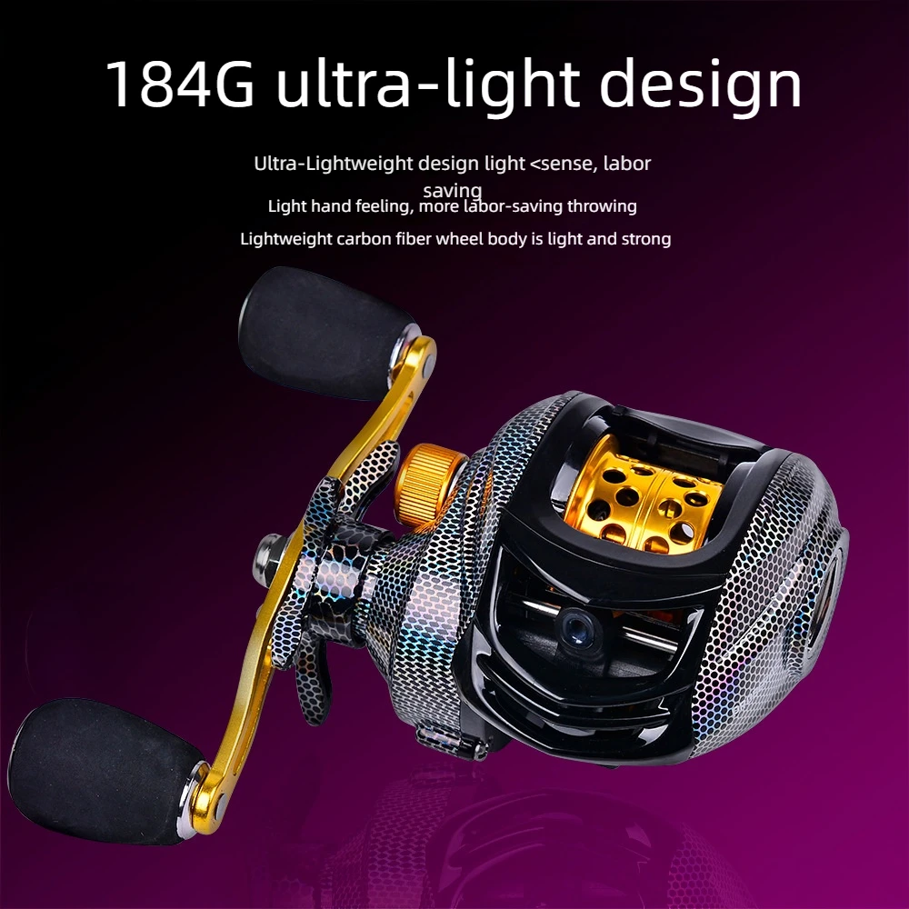 Experimente el mejor rendimiento de pesca con nuestro diseño de peso ultraligero 184G