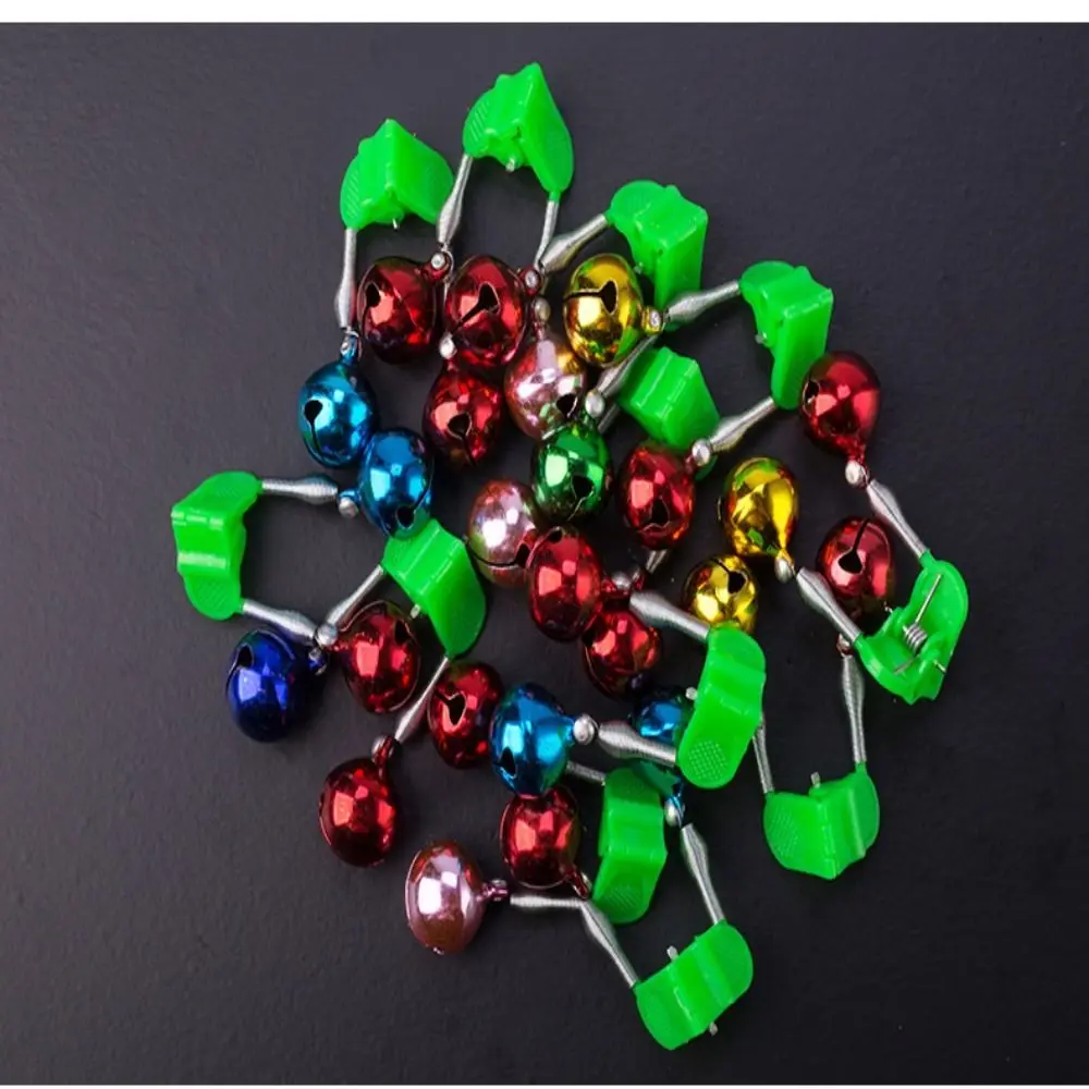 Timbre para caña de pescar, campana de alta sensibilidad, alarma de mordedura de pesca clara y ruidosa, no es fácil de caer. Abrazadera de tornillo para regalo - imagen 2