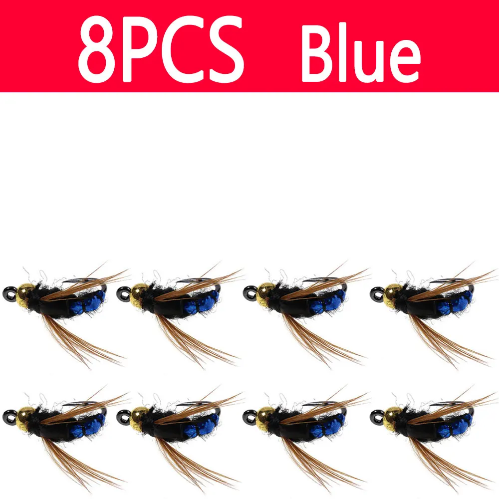 8pcs Blue