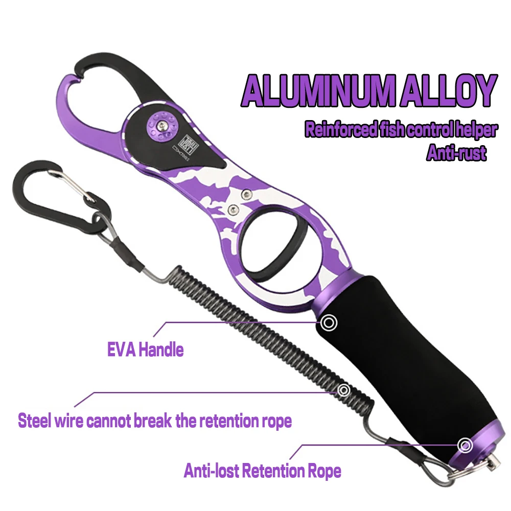 Alicates de agarre de pesca de aleación de aluminio, alicates de corte de pesca, agarre de Control de pescado, señuelo, alicates multifuncionales, gancho antioxidante - imagen 3