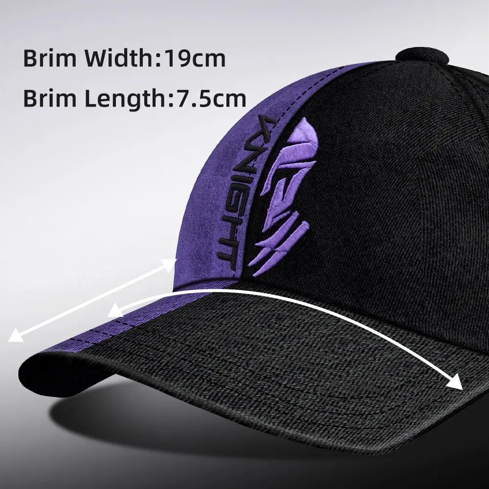 HISTAR Knight gorra de marca compartida ala curva transpirable 100% tela de algodón bordado 3D sombrero de pesca de alta calidad