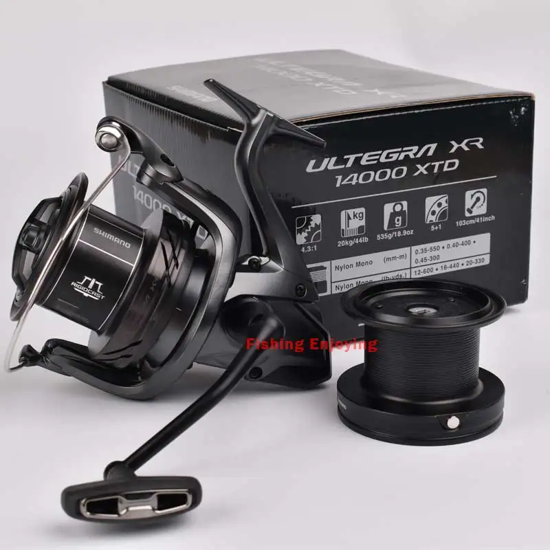 SHIMANO-carrete de pesca ULTEGRA/ULTEGRA XR 14000, carrete giratorio de fundición larga, alimentador de carpa, carretes de largo alcance, carrete grande para Pit - imagen 3