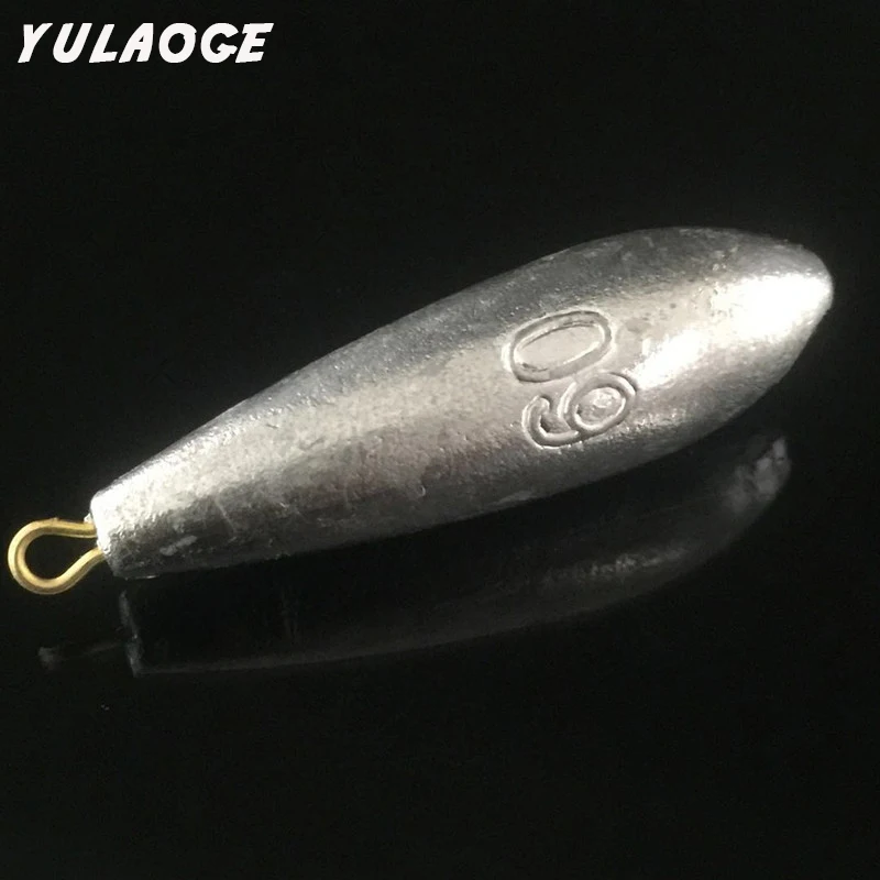 Plomos de plomo para pesca, 5 unids/lote/bolsa, anillo de hoja colgante, accesorios de pesca, colgante de gota de agua - imagen 4