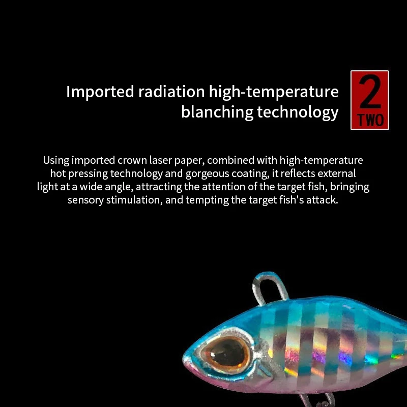 Cola giratoria VIB vibración cebo Spinner cuchara Señuelos de Pesca plantillas Tractor Pesca cebos duros aparejos Pesca - imagen 4