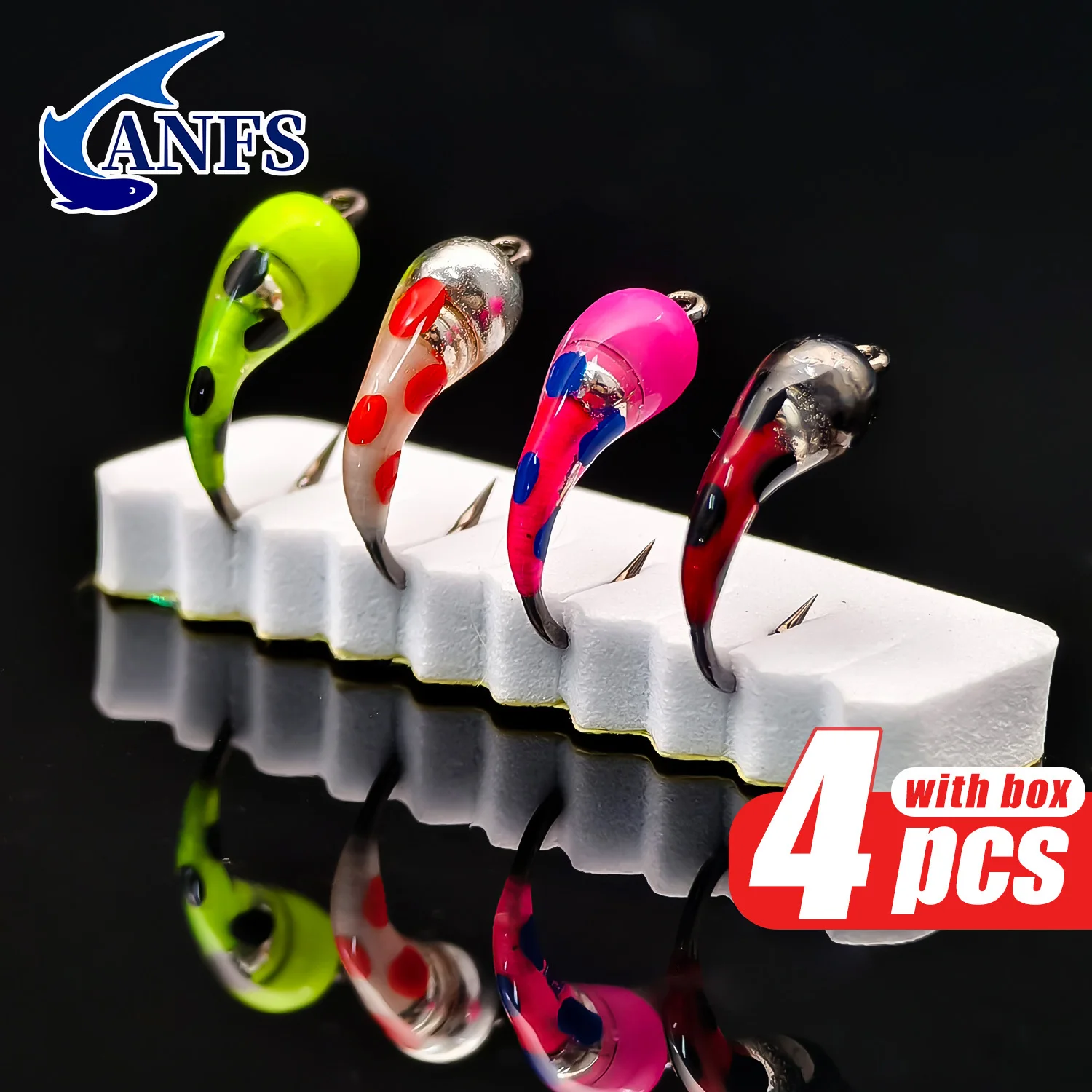 Ninfas Midge ANFS para Pesca en Hielo – Artesanales - imagen 2