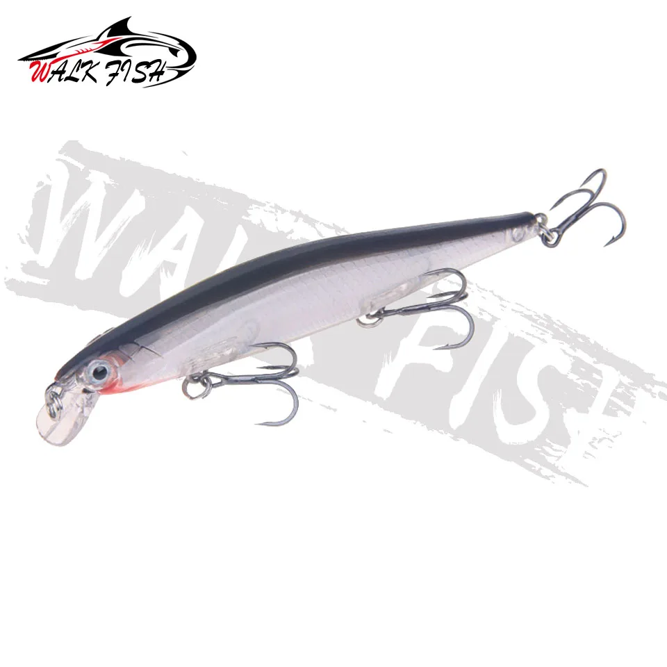WALK FISH Señuelos de Pesca de 11cm y 12,9g, cebos artificiales de plástico con gancho para Lucio, Carpa, aparejos Swimbait - imagen 3