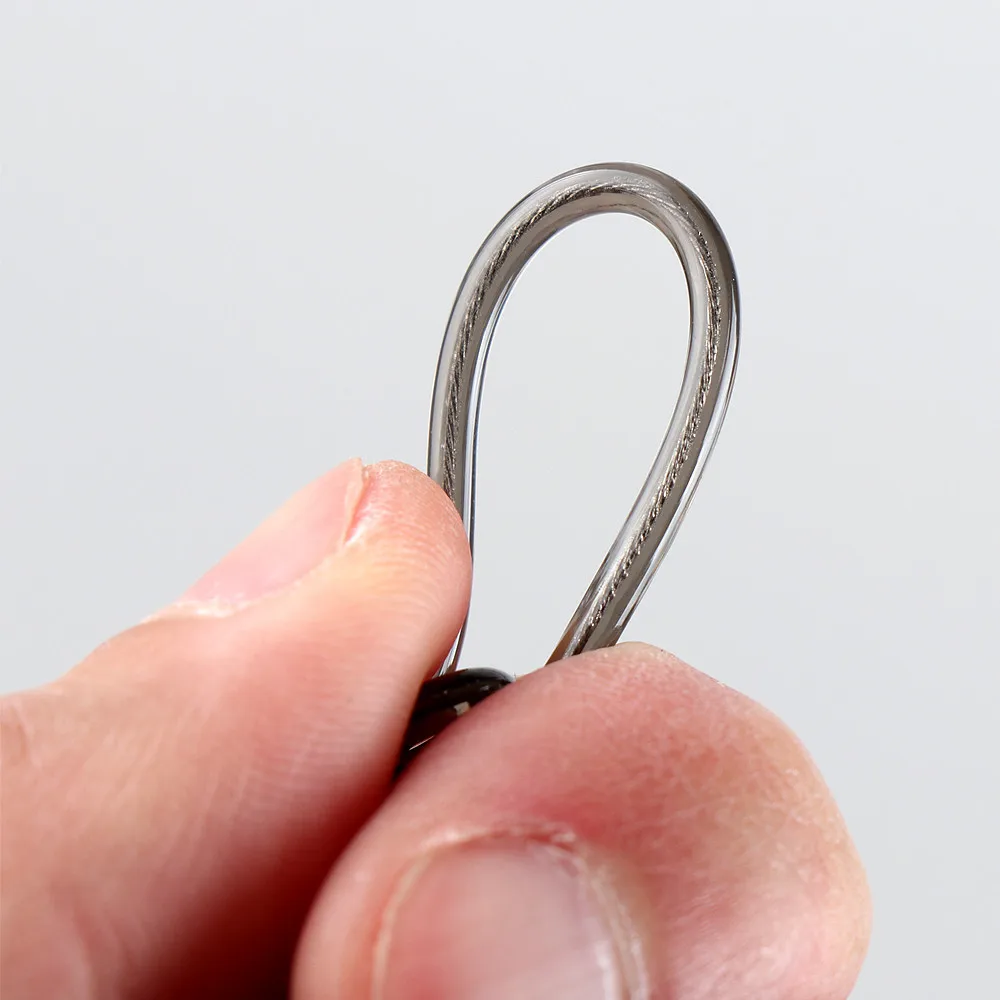 Cordones de pesca de 10 piezas, alambre de cuerda de seguridad, Correa en espiral para alicates, pinzas, herramientas de aparejos de pesca - imagen 5