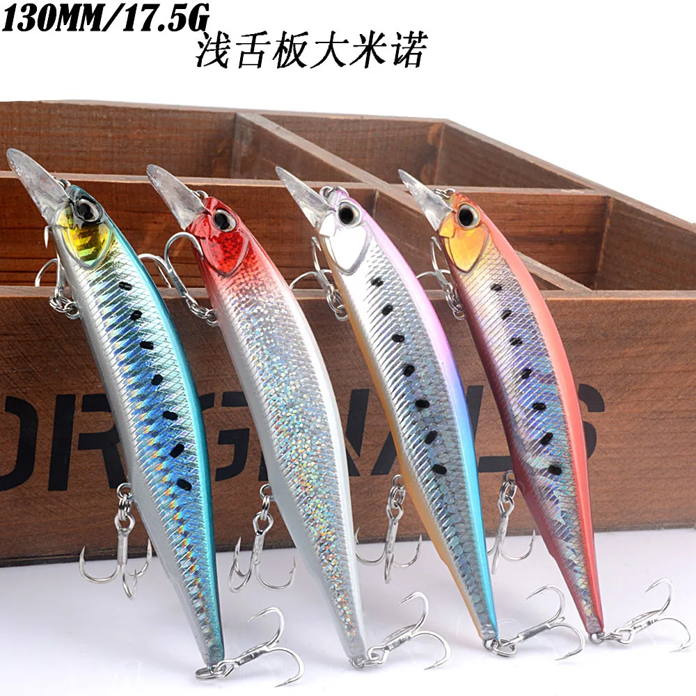 Cebo duro tipo Minoluya, cebo de Pesca de Mar, Perla integrada, Luu, 13,4 CM/17,5G - imagen 4